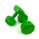 Гантелі фітнес 2 шт по 2 кг (композитні) для фітнесу тренувань FIT-2KG-GREEN-2PK фото 3