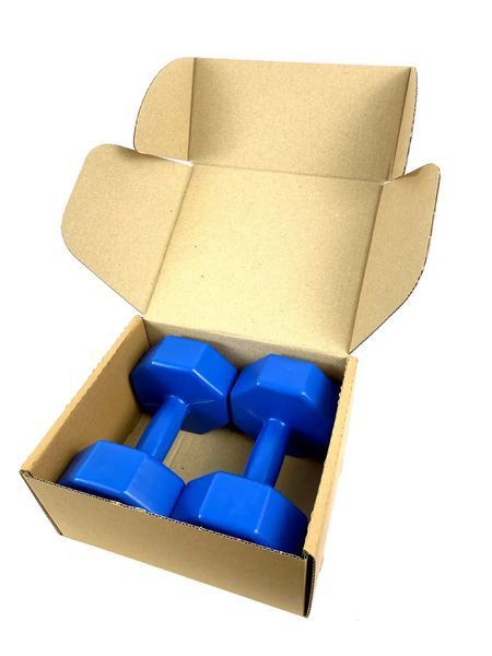 Гантелі фітнес 2 шт по 3 кг (композитні) для фітнесу тренувань FIT-3KG-2PK фото
