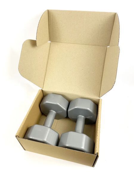 Гантелі фітнес 2 шт по 4 кг (композитні) для фітнесу тренувань FIT-4KG-2PK фото