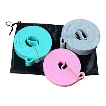 Набір еспандерів FitnessBands - 3 шт (9&ndash;36 кг) з мішечком TPE Резинки для спорту фітнесу FB-MAC-3SET фото